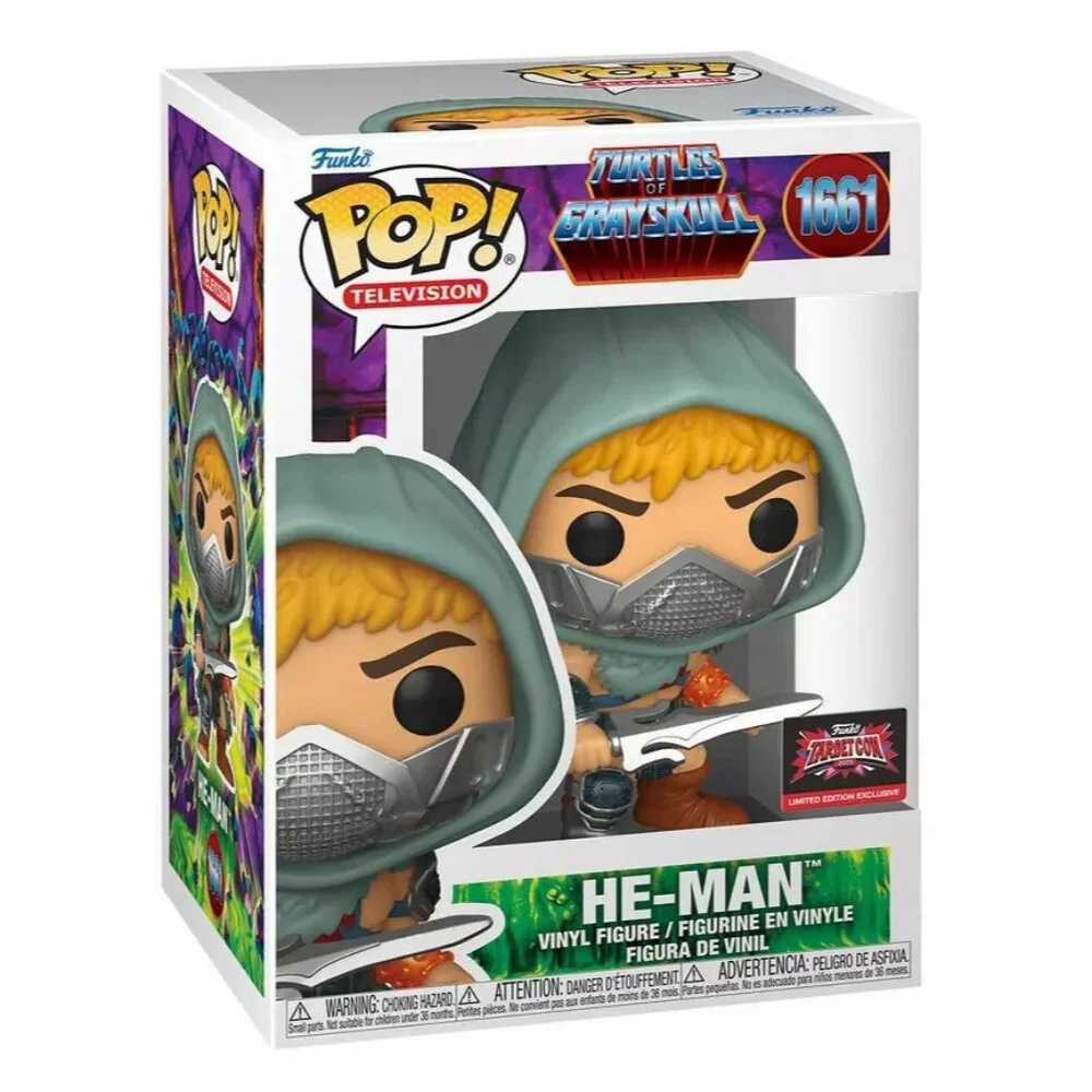 Funko Pop Television Turtles of Grayskull He-Man Vinyl Figure #1661